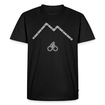 motif de vélo simple Vélo de montagne Sport - T-shirt Premium bio Homme - noir - Devant - Nico (187cm)