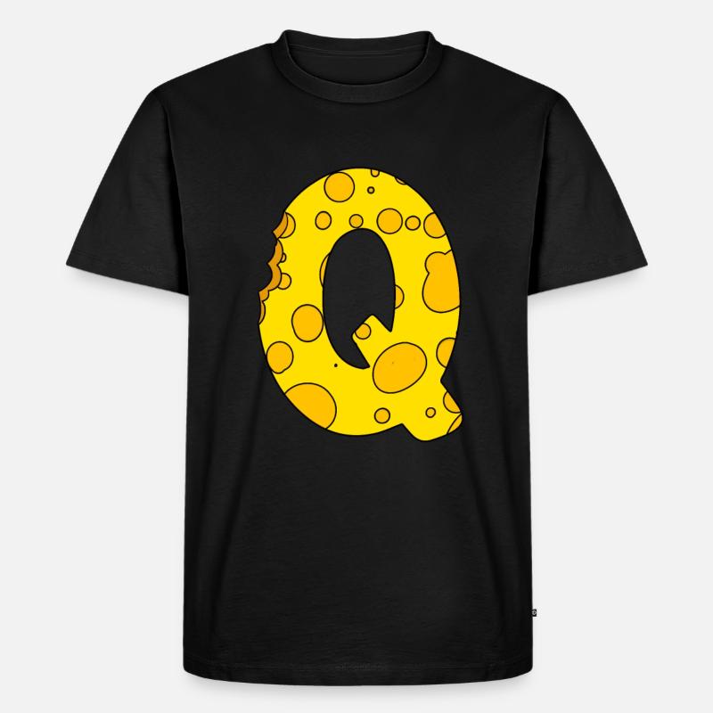Buchstabe Q - Männer Premium Bio T-Shirt - Schwarz