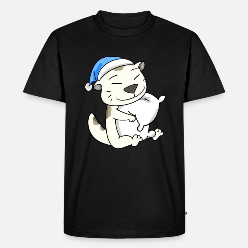 Katze Katzenrasse Devon Rex - Männer Premium Bio T-Shirt - Schwarz