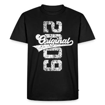 17E ANNIVERSAIRE ORIGINAL 2009 - T-shirt Premium bio Homme - noir - Devant - Nico (187cm)