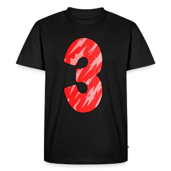 3 - T-shirt Premium bio Homme - noir - Devant - Nico (187cm)