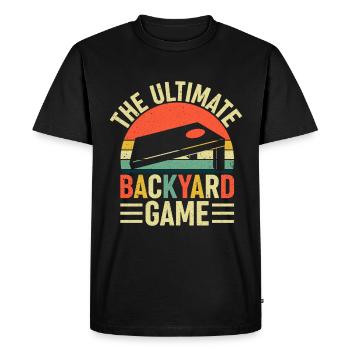 Cornhole Le jeu ultime de la cour arrière - T-shirt Premium bio Homme - noir - Devant - Nico (187cm)