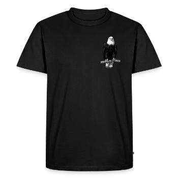 Eagle Bird Motif animal graphique - T-shirt Premium bio Homme - noir - Devant - Nico (187cm)
