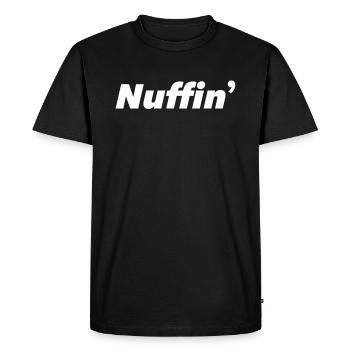 Nuffin Nothing No comment Funny - Men's Premium Organic T-Shirt - black - Front - Nico (187cm)