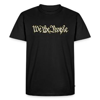 We The People Patriot United States Constitution - Men's Premium Organic T-Shirt - black - Front - Nico (187cm)