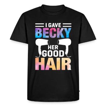 Hairdresser's Saying for Master Hairdressers & Hair Stylists - Men's Premium Organic T-Shirt - black - Front - Nico (187cm)