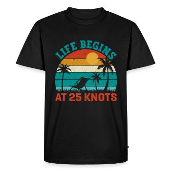 Windsurfing, Panama City, Surfing, Surfing, Beach - Men's Premium Organic T-Shirt - black - Front - Nico (187cm)