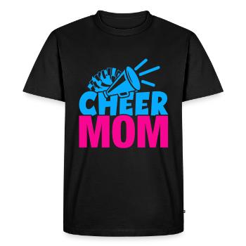 La mère pom-pom girl encourage toujours - T-shirt Premium bio Homme - noir - Devant - Nico (187cm)