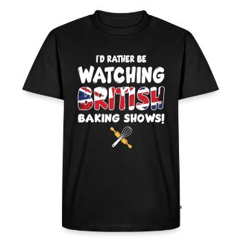 British Baking Show - T-shirt Premium bio Homme - noir - Devant - Nico (187cm)