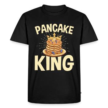 Chef du petit-déjeuner du roi des crêpes - T-shirt Premium bio Homme - noir - Devant - Nico (187cm)