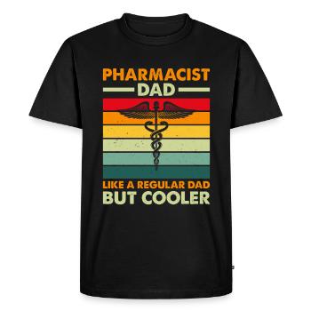 Pharmacist Pharmacy Pharmacy Dad Profession - Men's Premium Organic T-Shirt - black - Front - Nico (187cm)