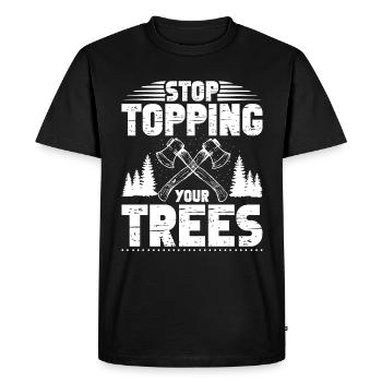 Lumberjack Equipment Logging Equipment Rope Construction - Men's Premium Organic T-Shirt - black - Front - Nico (187cm)