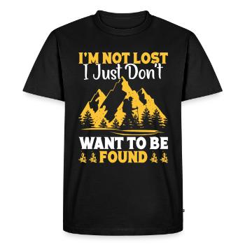 Forest Owner, Nature Lover, Tree Lover, Forest - Men's Premium Organic T-Shirt - black - Front - Nico (187cm)