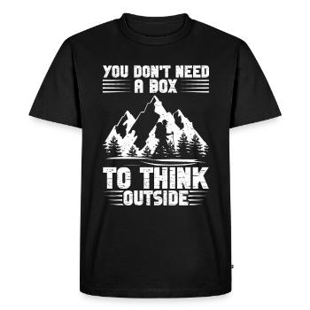 Accessoires de randonnée pour hommes Randonnée Alpiniste Randonneur - T-shirt Premium bio Homme - noir - Devant - Nico (187cm)