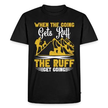 Dog Hiking Accessories Hiking Mountain Dog Owners - Men's Premium Organic T-Shirt - black - Front - Nico (187cm)