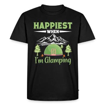 Camping & Hiking Equipment Glamping Glamper - Men's Premium Organic T-Shirt - black - Front - Nico (187cm)