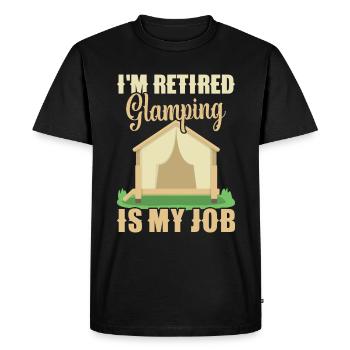 Glamping Camping Equipment Camping Tent Glamper - Men's Premium Organic T-Shirt - black - Front - Nico (187cm)