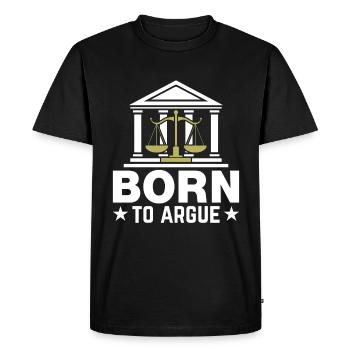 Avocat Avocat Tenues de droit - T-shirt Premium bio Homme - noir - Devant - Nico (187cm)