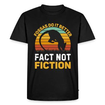 02 Fossas Do It Better - Men's Premium Organic T-Shirt - black - Front - Nico (187cm)