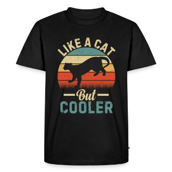 Fabulous fossa predator Madagascar - Men's Premium Organic T-Shirt - black - Front - Nico (187cm)
