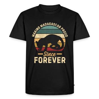 Fossa Predator Madagascar - T-shirt Premium bio Homme - noir - Devant - Nico (187cm)
