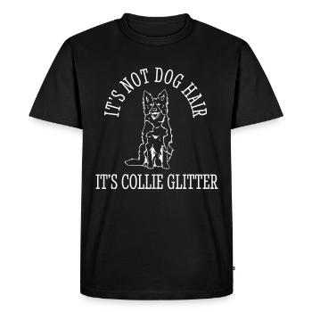Unique Border Collie Enthusiast Expression - T-shirt Premium bio Homme - noir - Devant - Nico (187cm)