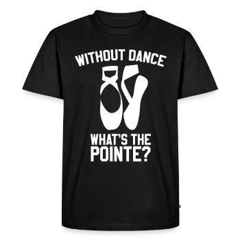 Elegant ballet dancer with graceful movements - Men's Premium Organic T-Shirt - black - Front - Nico (187cm)