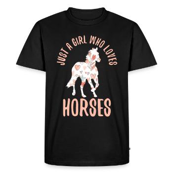 Équestre Amour Cheval Dictons Grange Mom Design - T-shirt Premium bio Homme - noir - Devant - Nico (187cm)