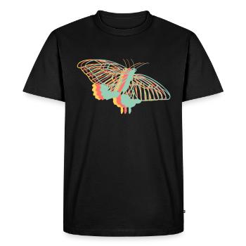 Découvrez le géométrique mignon - T-shirt Premium bio Homme - noir - Devant - Nico (187cm)