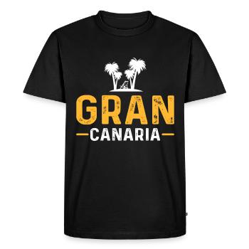 Découvrez la beauté des îles Canaries - T-shirt Premium bio Homme - noir - Devant - Nico (187cm)