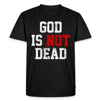 La foi et la dévotion inspirent votre voyage - T-shirt Premium bio Homme - noir - Devant - Nico (187cm)
