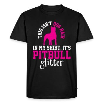 That's not dog hair, it's glitter - Men's Premium Organic T-Shirt - black - Front - Nico (187cm)