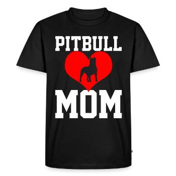 Embrassez votre identité de maman pitbull avec - T-shirt Premium bio Homme - noir - Devant - Nico (187cm)