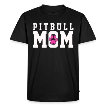 Conception de mère pitbull pour sauvage et aimant - T-shirt Premium bio Homme - noir - Devant - Nico (187cm)