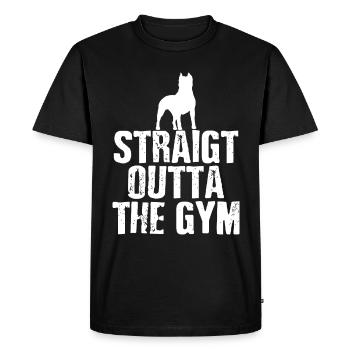 Pitbull Gym Power et Grace Conception athlétique - T-shirt Premium bio Homme - noir - Devant - Nico (187cm)