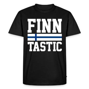 Discover the essence of Helsinki through - Men's Premium Organic T-Shirt - black - Front - Nico (187cm)
