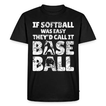 Citations hilarantes pour le baseball et - T-shirt Premium bio Homme - noir - Devant - Nico (187cm)