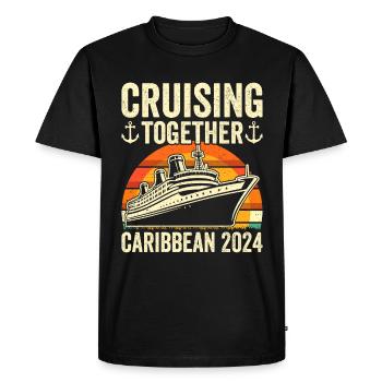 Kreuzfahrt in der Karibik 2024 - Männer Premium Bio T-Shirt - Schwarz - Vorne - Nico (187cm)