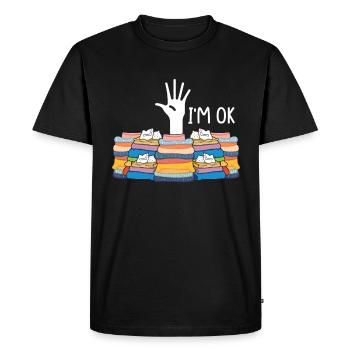 Couture, couture, couture, courtepointe - T-shirt Premium bio Homme - noir - Devant - Nico (187cm)