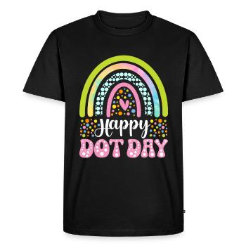 Colorful Dots Tag Make Your Sign - Men's Premium Organic T-Shirt - black - Front - Nico (187cm)