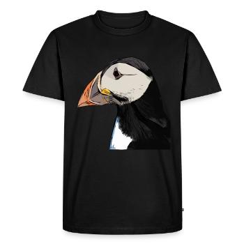 Papageientaucher - Lunde - Macareux - T-shirt Premium bio Homme - noir - Devant - Nico (187cm)