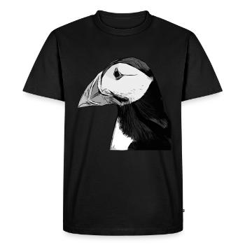 Papageientaucher - Macareux - T-shirt Premium bio Homme - noir - Devant - Nico (187cm)