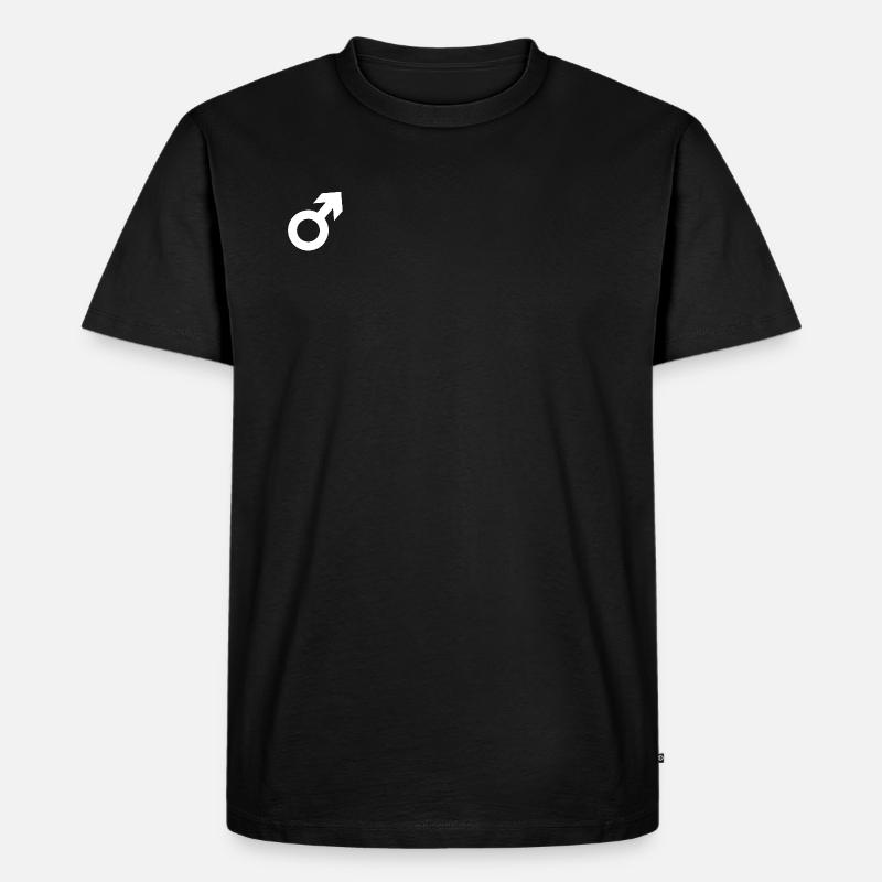 Männlich - Männer Premium Bio T-Shirt - Schwarz