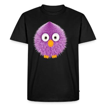 oiseau moelleux - T-shirt Premium bio Homme - noir - Devant - Nico (187cm)