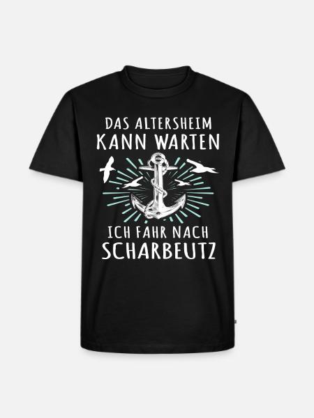 Scharbeutz Sprüche Scharbeutzer Ostsee - Männer Premium Bio T-Shirt - Schwarz