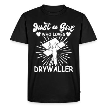 Cloison sèche - T-shirt Premium bio Homme - noir - Devant - Nico (187cm)