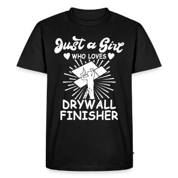 Cloison sèche - T-shirt Premium bio Homme - noir - Devant - Nico (187cm)