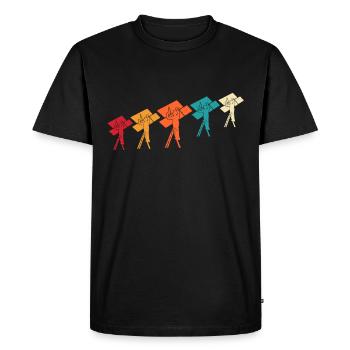 Installateur de cloisons sèches Dictons Cadeau de cloison sèche - T-shirt Premium bio Homme - noir - Devant - Nico (187cm)
