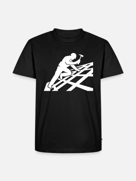 Roofing motif roofing ceilings - Men's Premium Organic T-Shirt - black