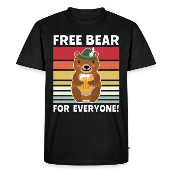 Bière Ours Dictons de bière Boozing Toasts - T-shirt Premium bio Homme - noir - Devant - Nico (187cm)
